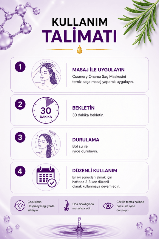 Keratinli Saç Maskesi, 30 ML