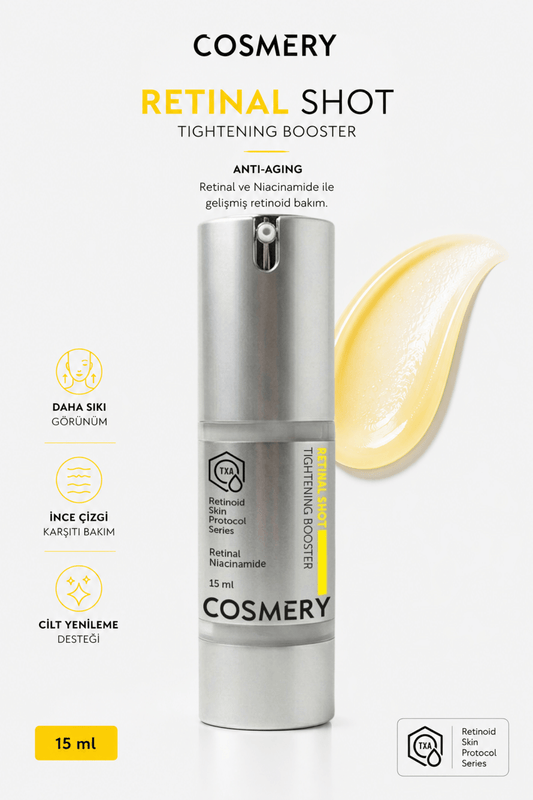Retinal Shot Cream, Anti-Aging, Sıkılaştırıcı ve Kırışıklık Karşıtı 15 ML