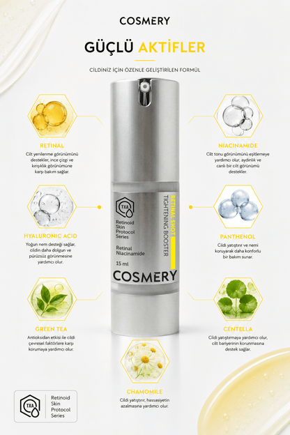 Retinal Shot Cream, Anti-Aging, Sıkılaştırıcı ve Kırışıklık Karşıtı 15 ML